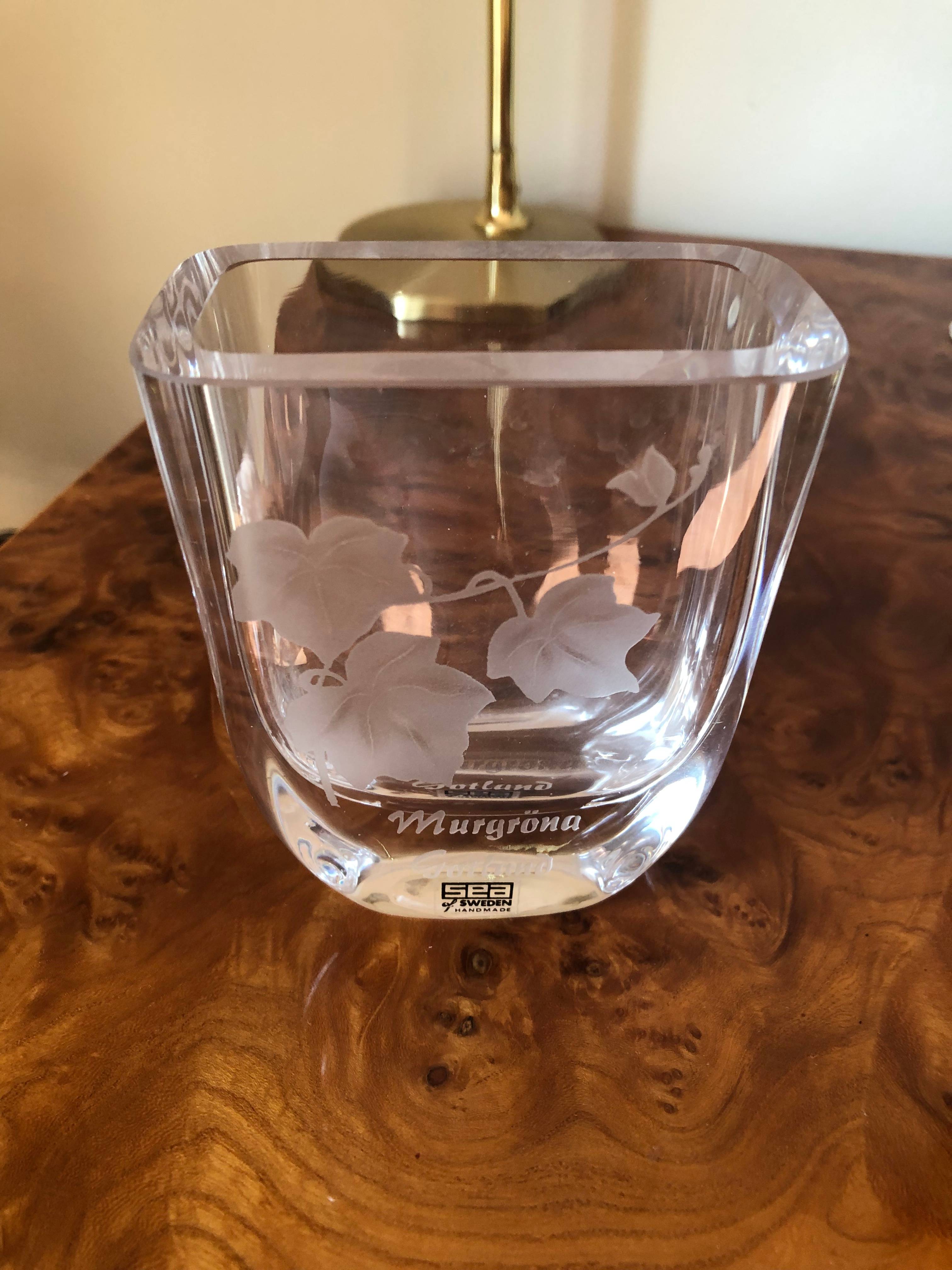 Petit vase en cristal