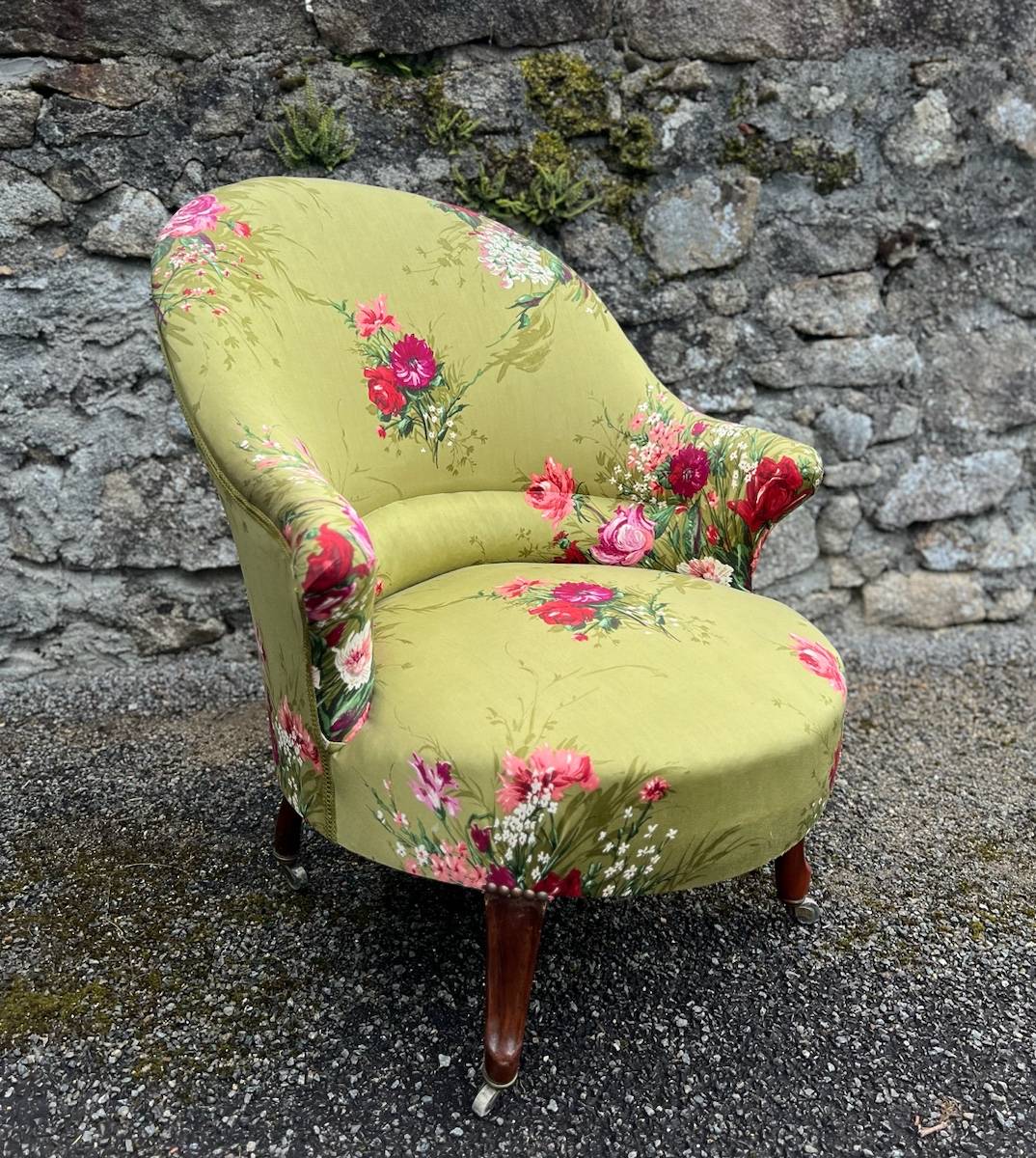 Petit fauteuil enfant crapaud Napoléon III ancien