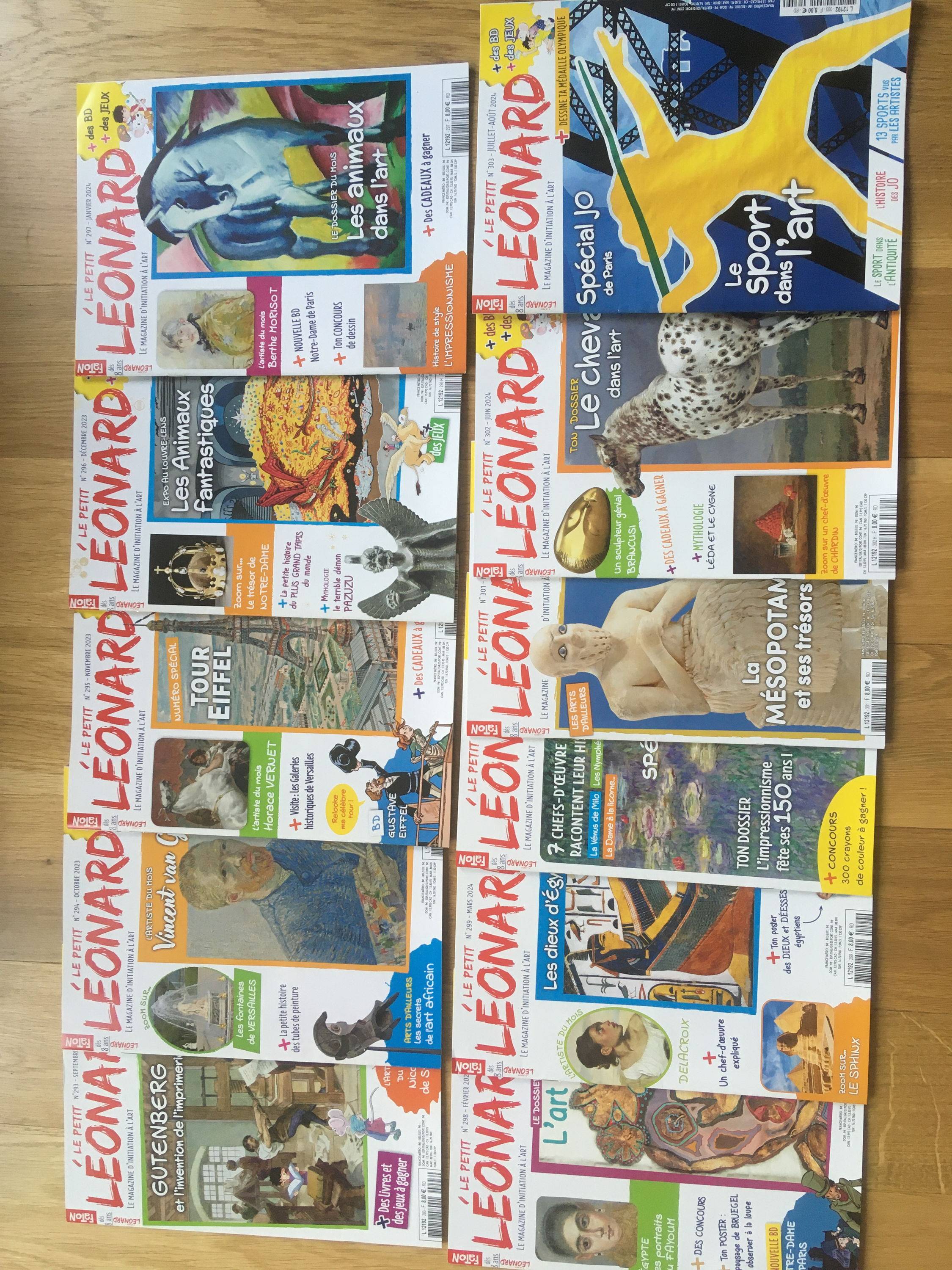 Lot de 11 Petit Leonard (année scolaire 2023/2024)