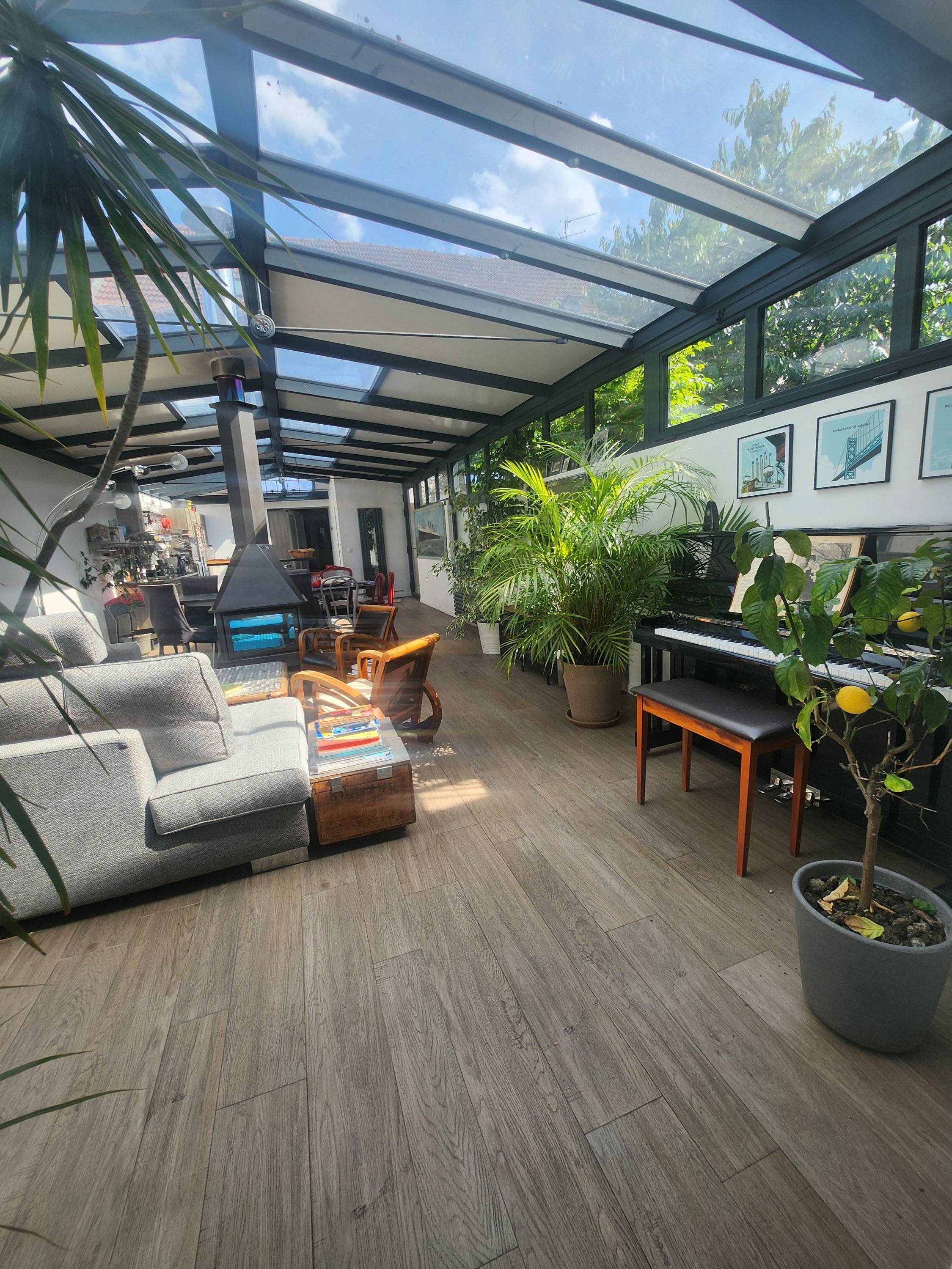 Vends maison 200m² à 30 min Paris centre, au vert, spacieuse, lumineuse, atypique