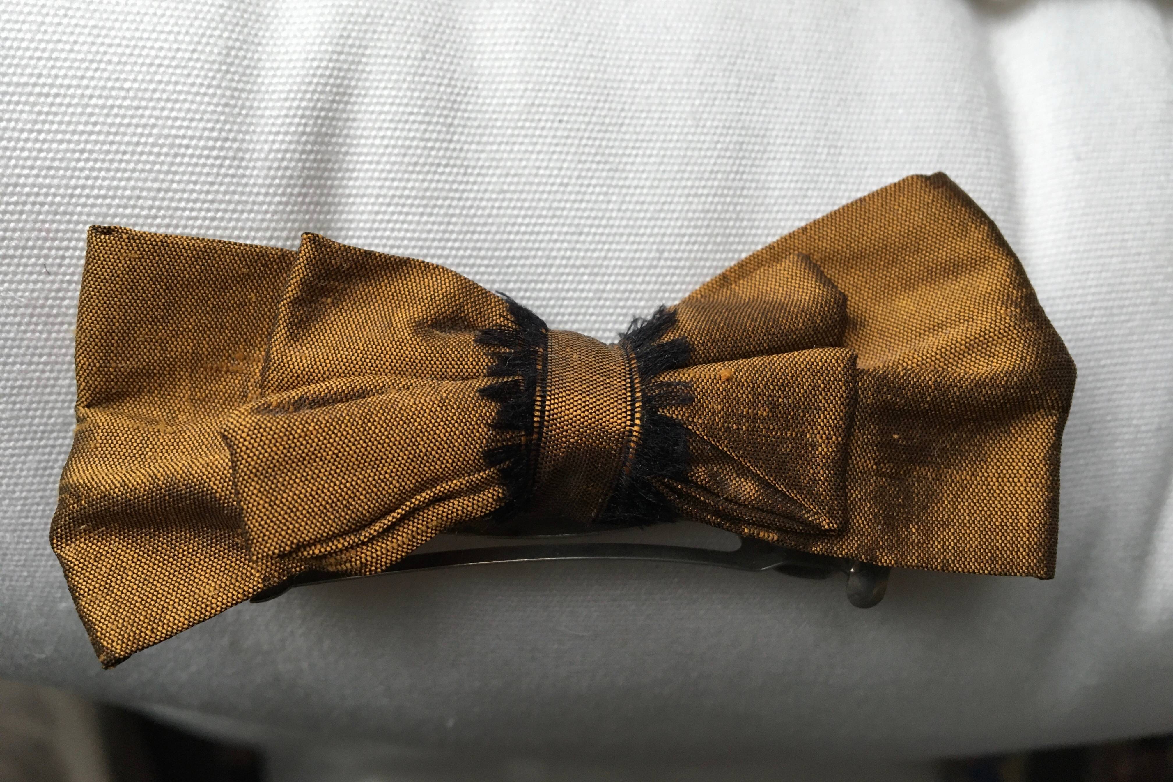 Petite barrette cheveux soie sauvage