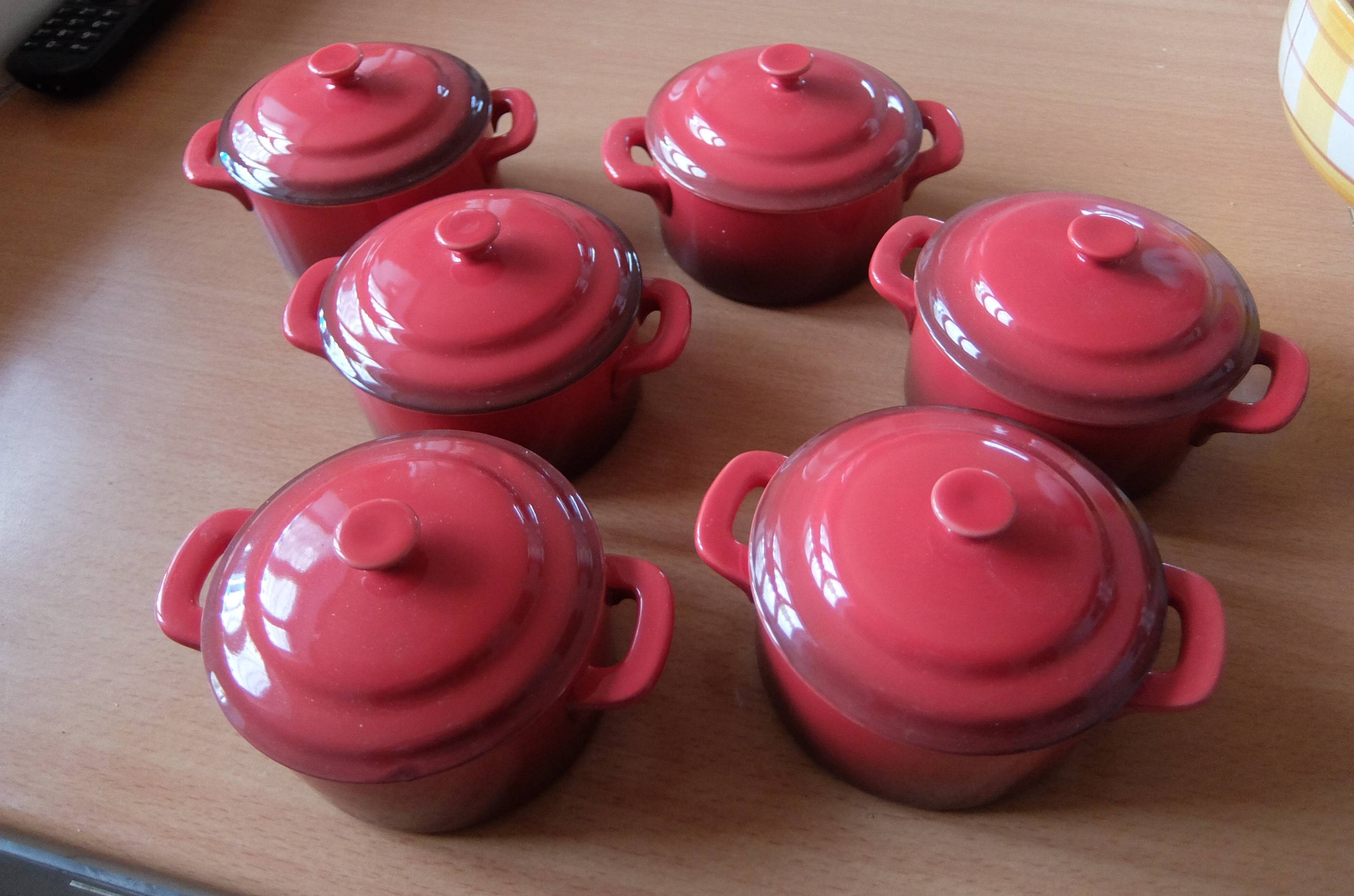 Lot de 2 petites / mini cocottes Saveur & Dégustation en grés