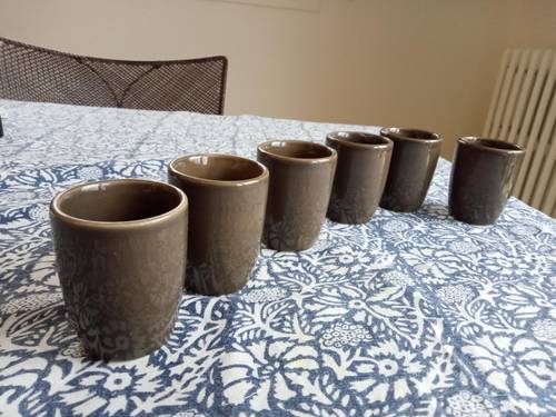 Lot de 6 petites tasses à café