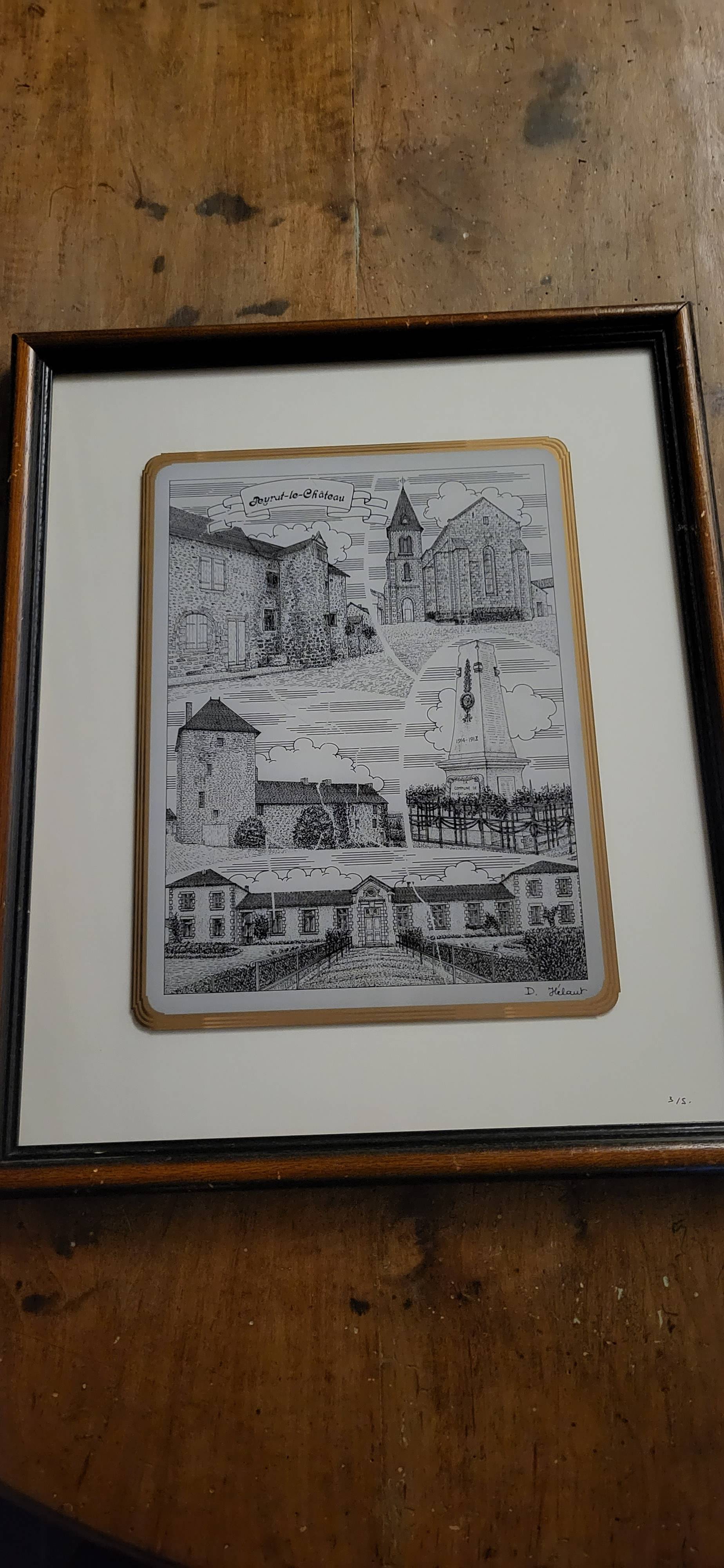 Peyrat le Chateau gravure sur verre