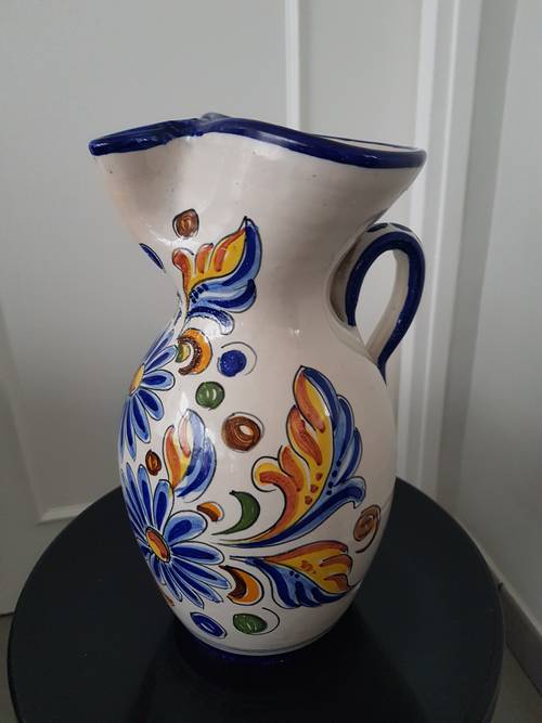 Vase pichet céramique peint