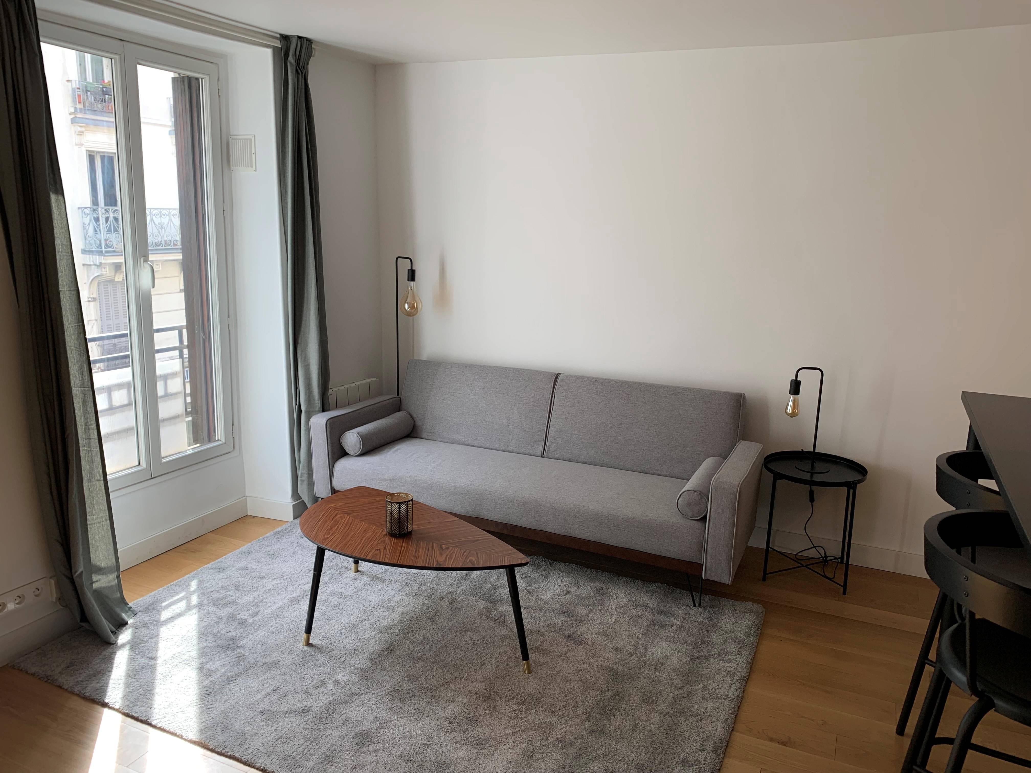 Loue appartement meublé 2 pièces - 30m² - Paris 18ème