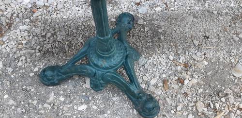 Pieds de table bistrot en fonte