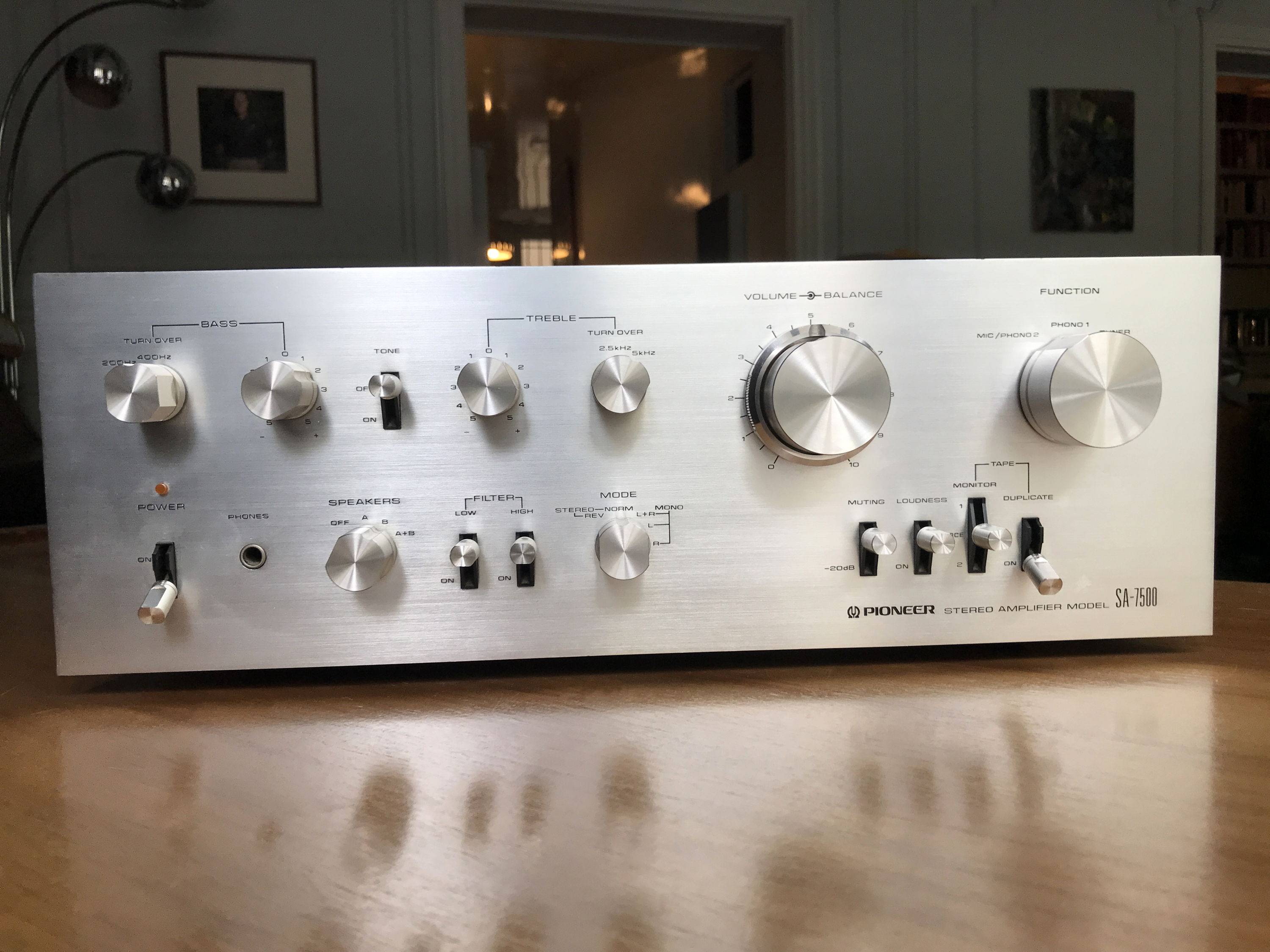 Pioneer SA-7500 • Excellent État • Amplificateur Intégré Stéréo • High End • 1978 • 100% Recapé