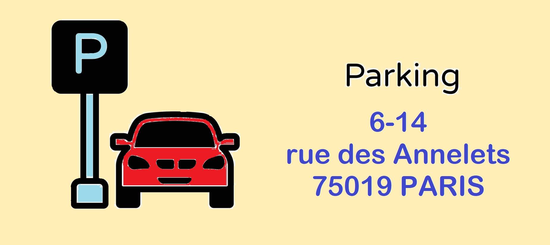 Loue Place de parking sous terrain au sein d’une résidence privée 13m², Paris 19ème sur Gens