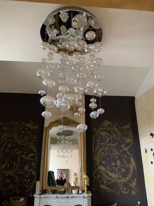 Plafonnier, suspension, lustre