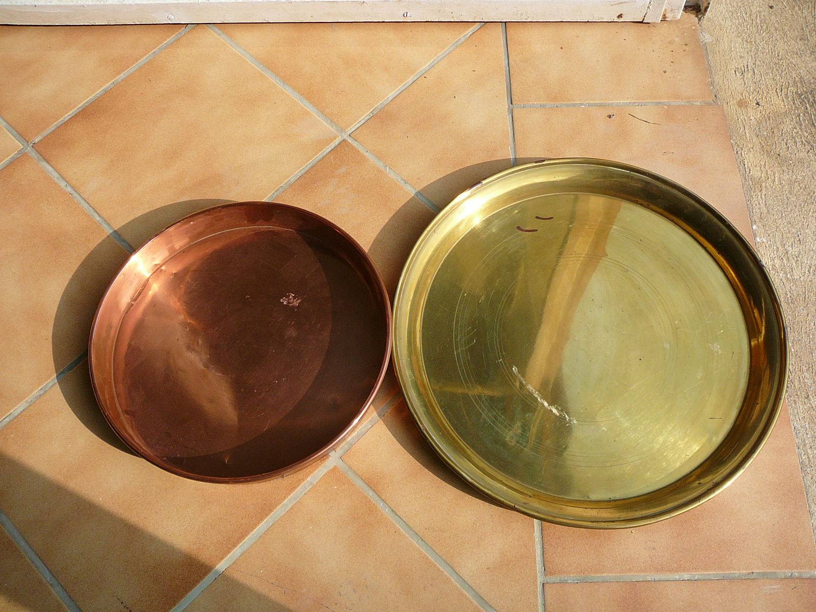 Plateaux en cuivre