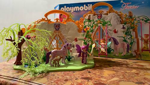 Playmobil - Parc Enchanté des Fées Et Licorne Transportable