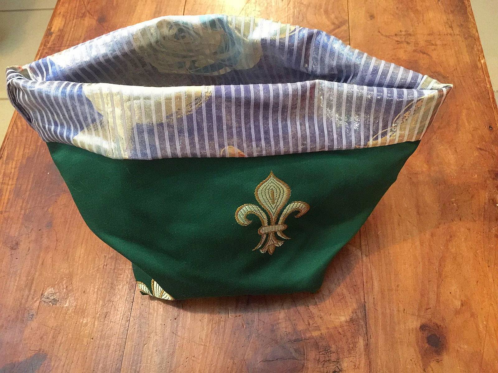 Vide Poche Vert doublure rayée