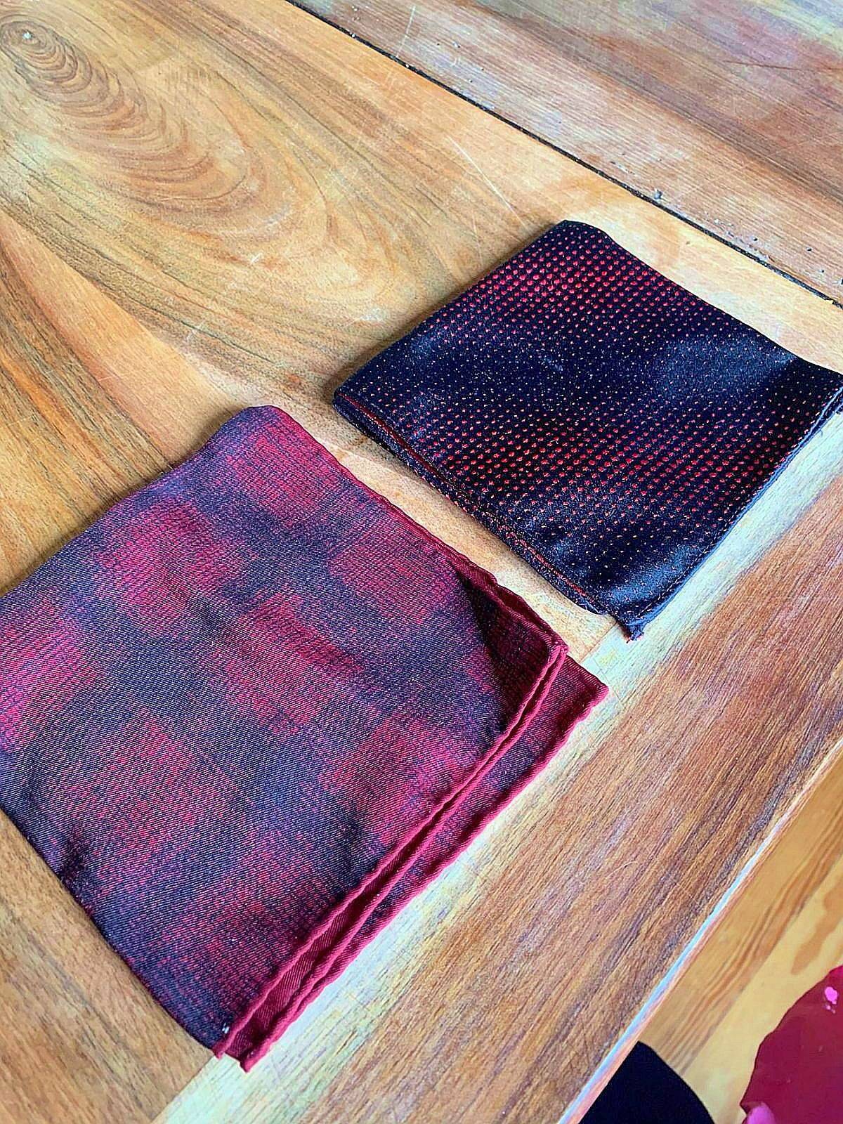 Pochettes en soie pour homme