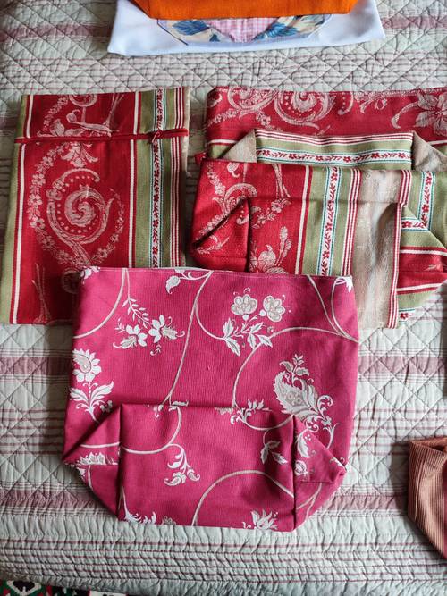 Pochons, pochettes et autres trousses faites main