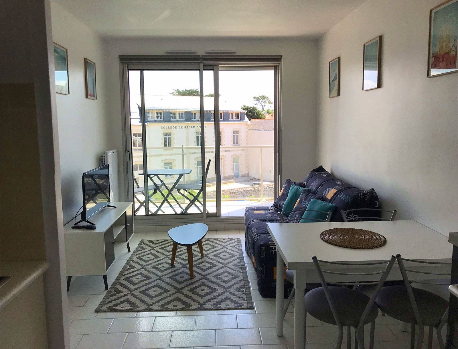 Loue appartement à Pornichet Centre - 50m de la mer - 1 chambre, 4 couchages