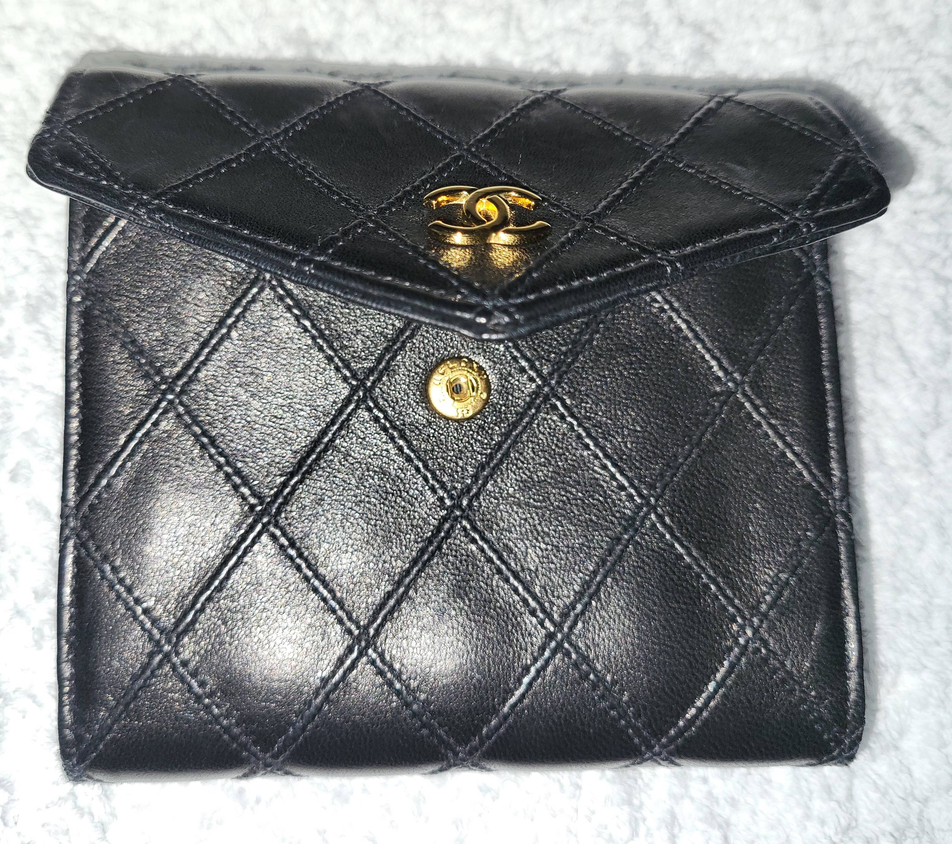 Portefeuille En Véritable Peau D'anguille Noire - Ancien Stock Coréen - Neuf Sans étiquette