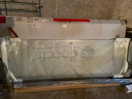 Porte Douche pivotante - en verre