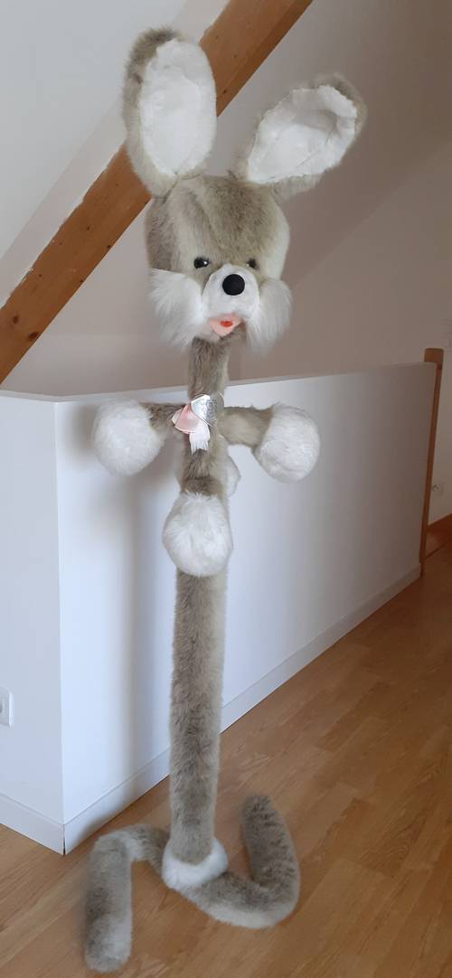 Porte manteau lapin peluche