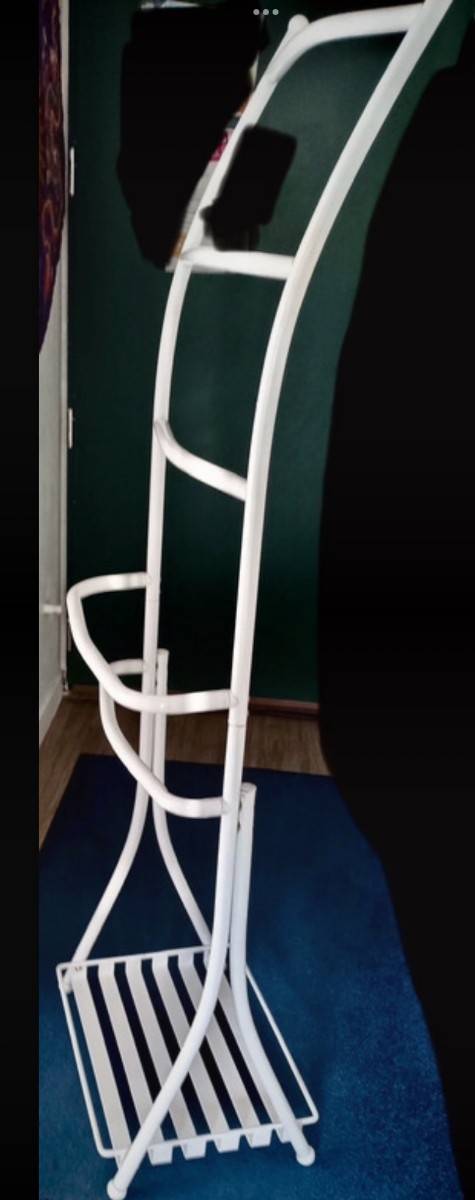 Porte serviettes de bain blanc