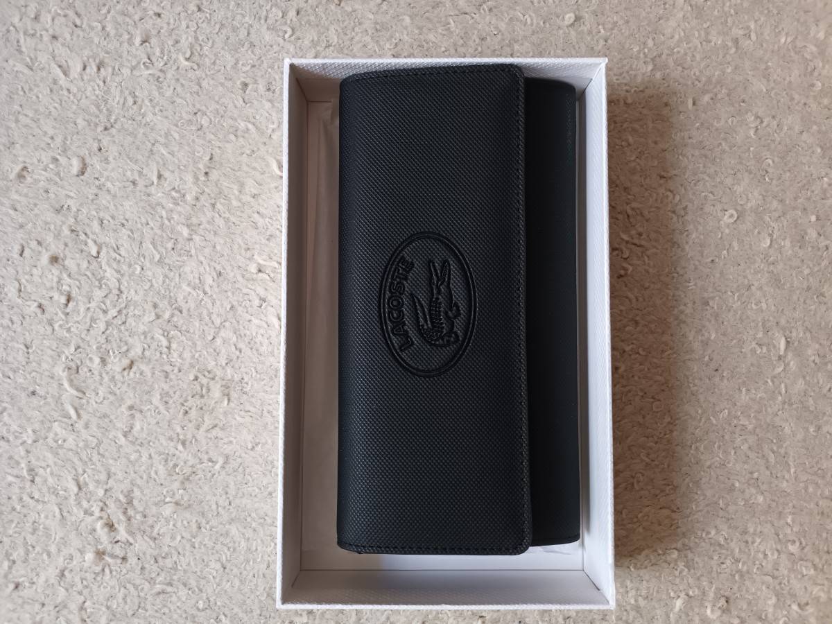 Portefeuille noir, neuf marque Lacoste
