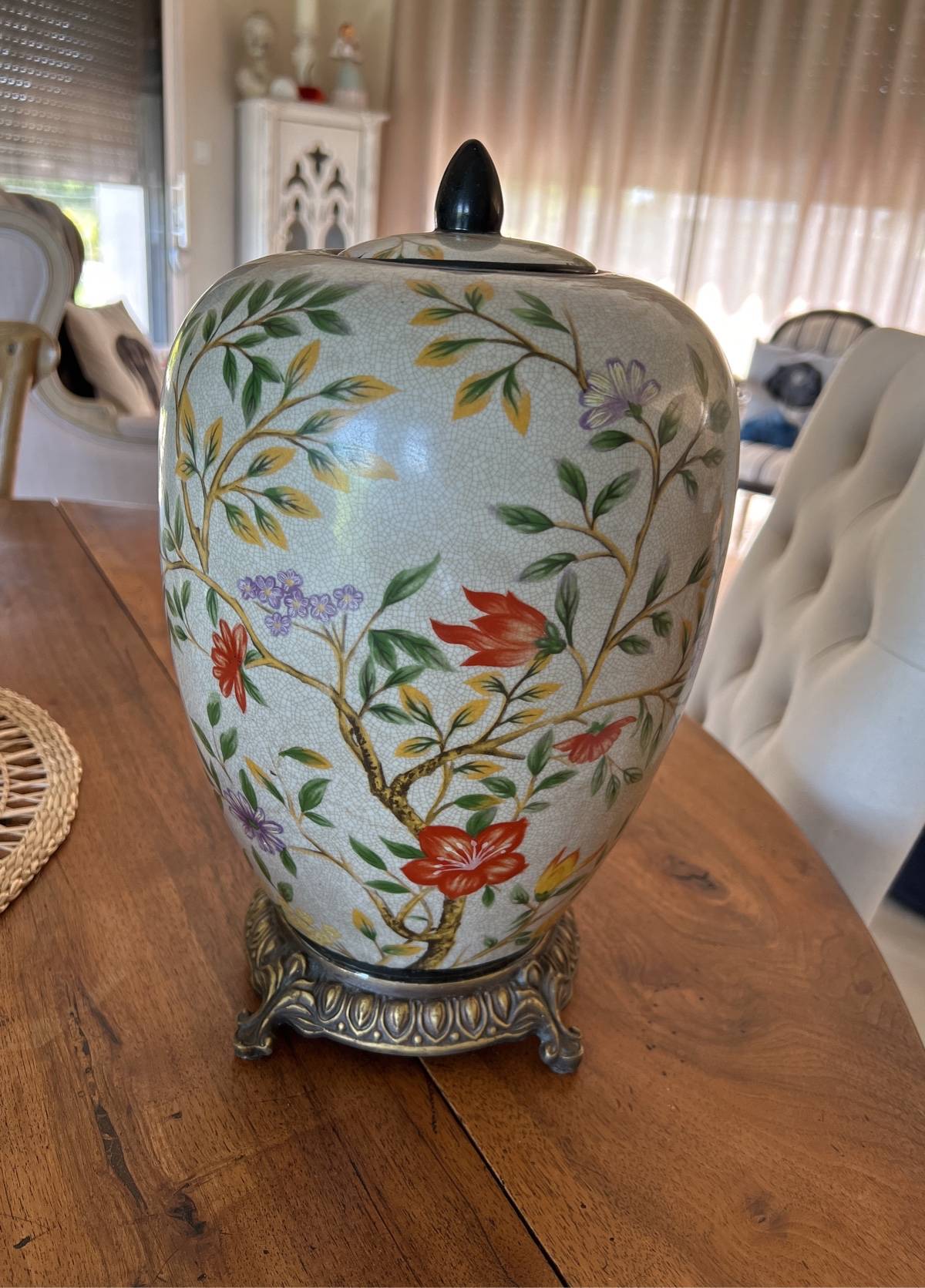 Vends Potiche faïence