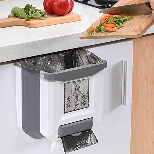 Poubelle pliable silicone 5L cuisine table