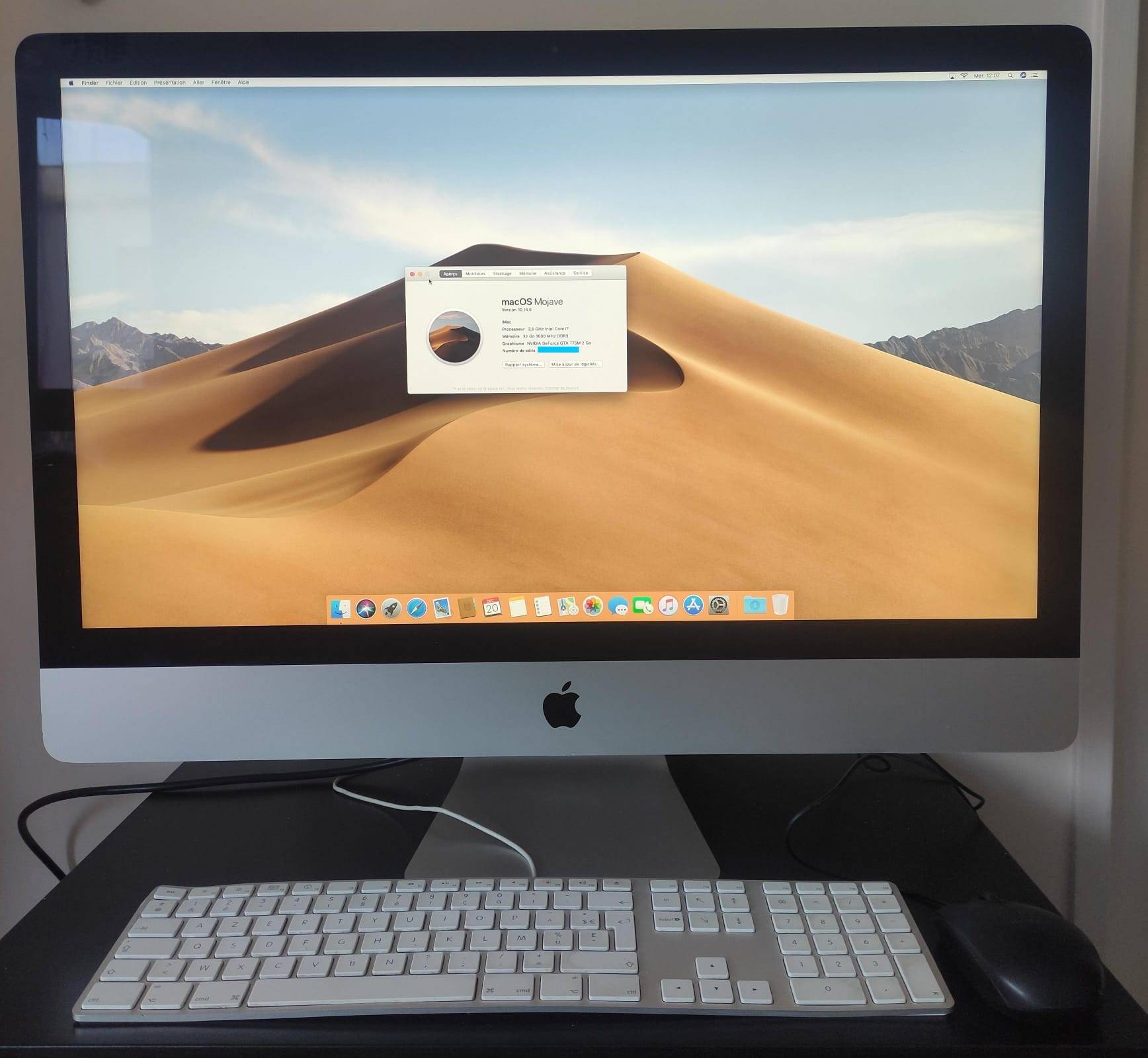 Vends iMac 27 pouces, fin 2013