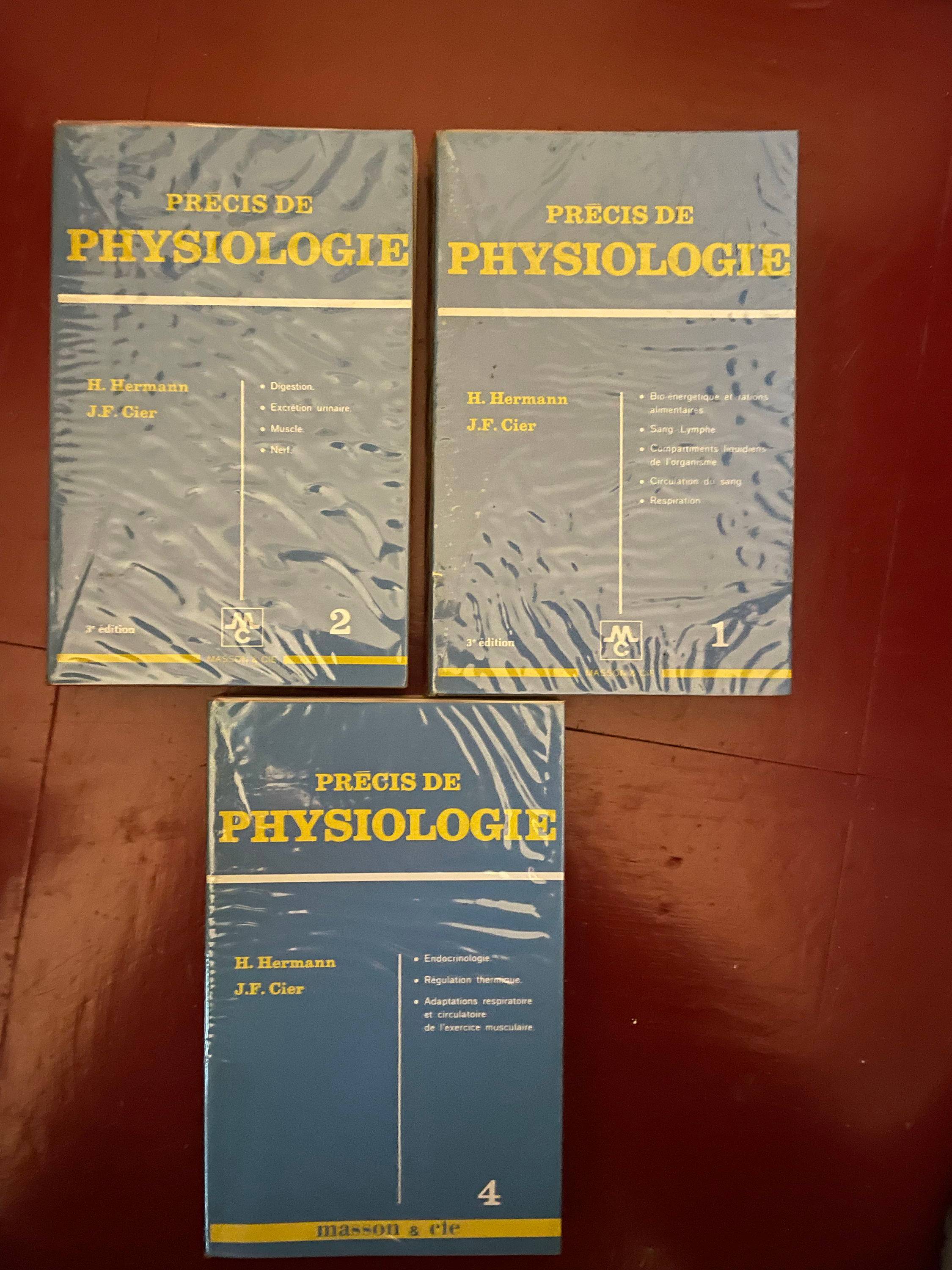 Lot PRECIS DE PHYSIOLOGIE HERMANN et CIER