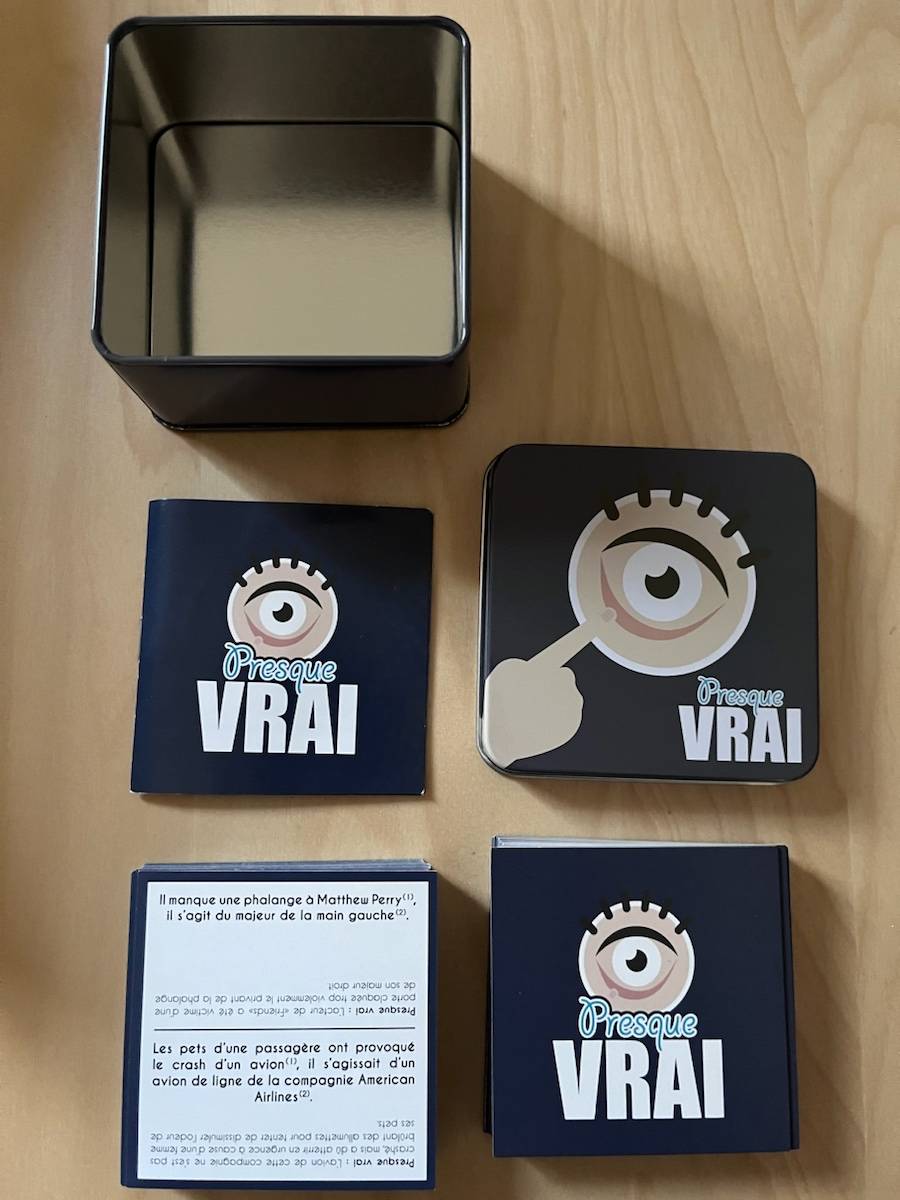 Vends jeu - presque vrai - parfait état