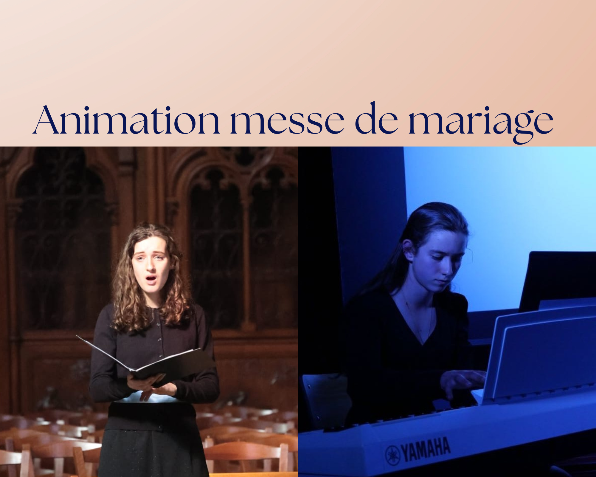 Propose animation messe de mariage / cérémonie