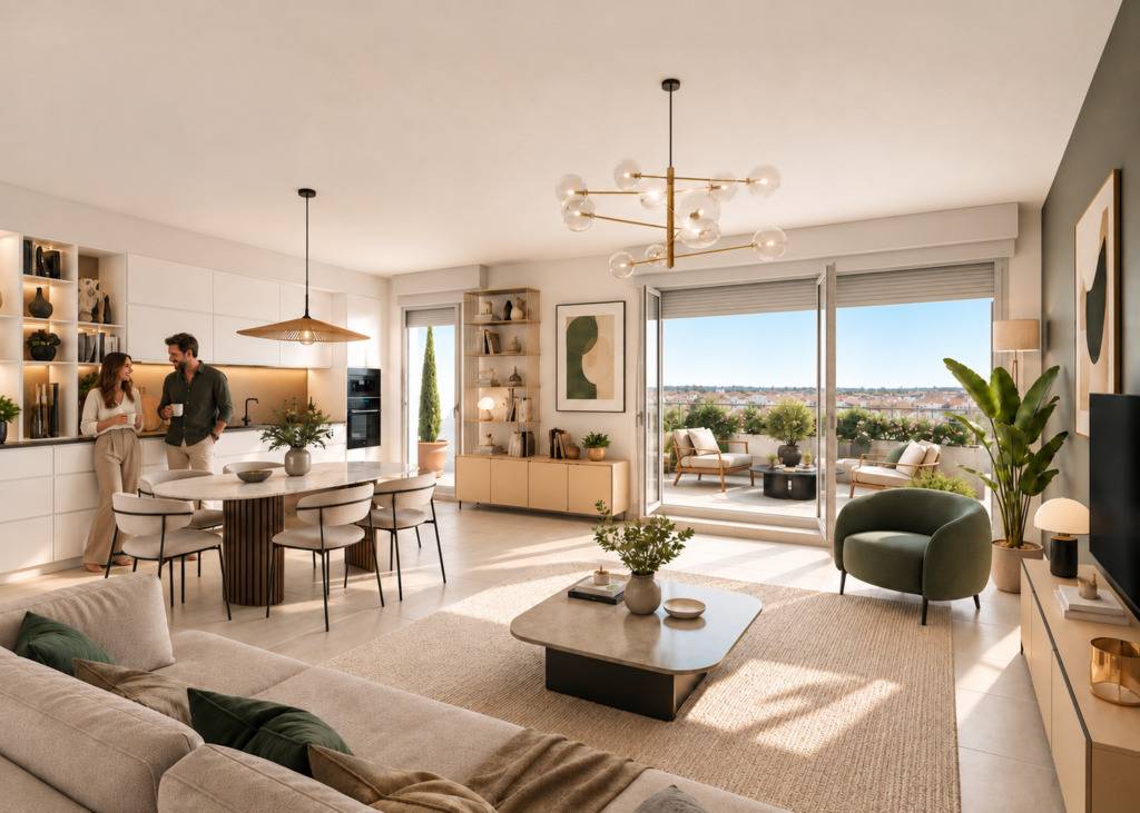Vends appartements - T2 à T4 - Les Terrasses d'Alexandre - Toulouse 31500