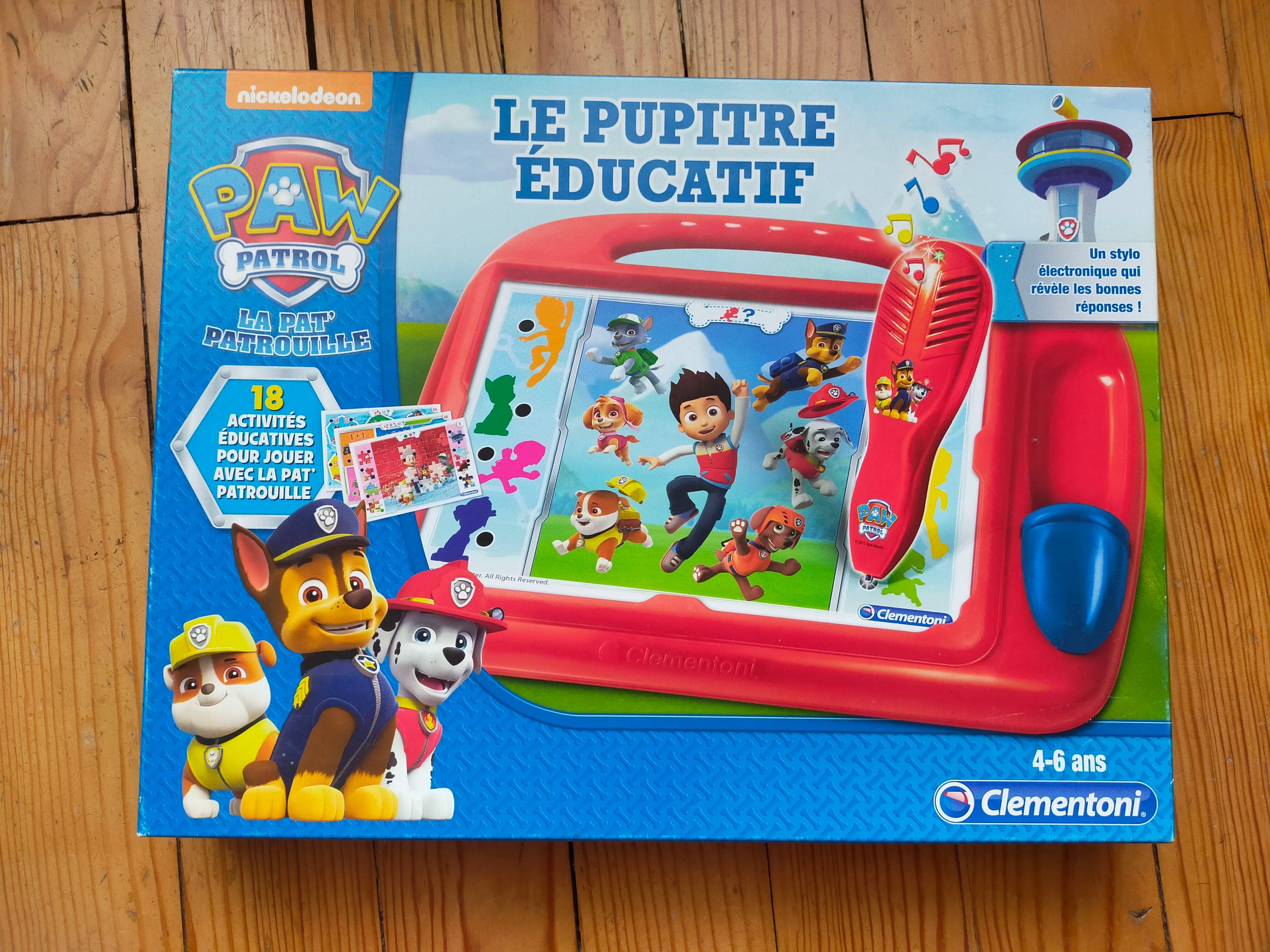 Pupitre éducatif Pat’Patrouille avec 18 activités & stylo sonore