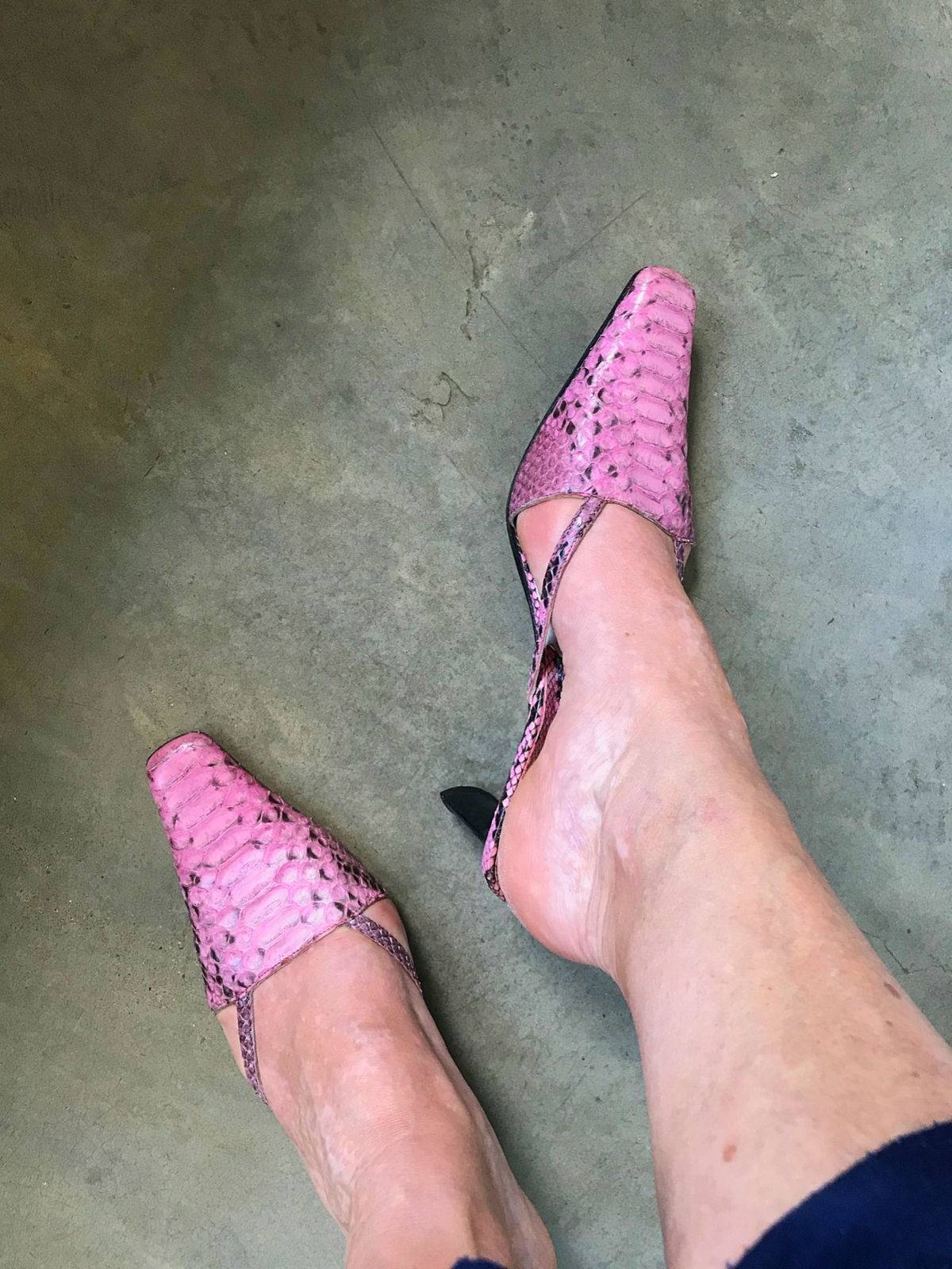 Mule python rose Barbara Bui, pointure 38