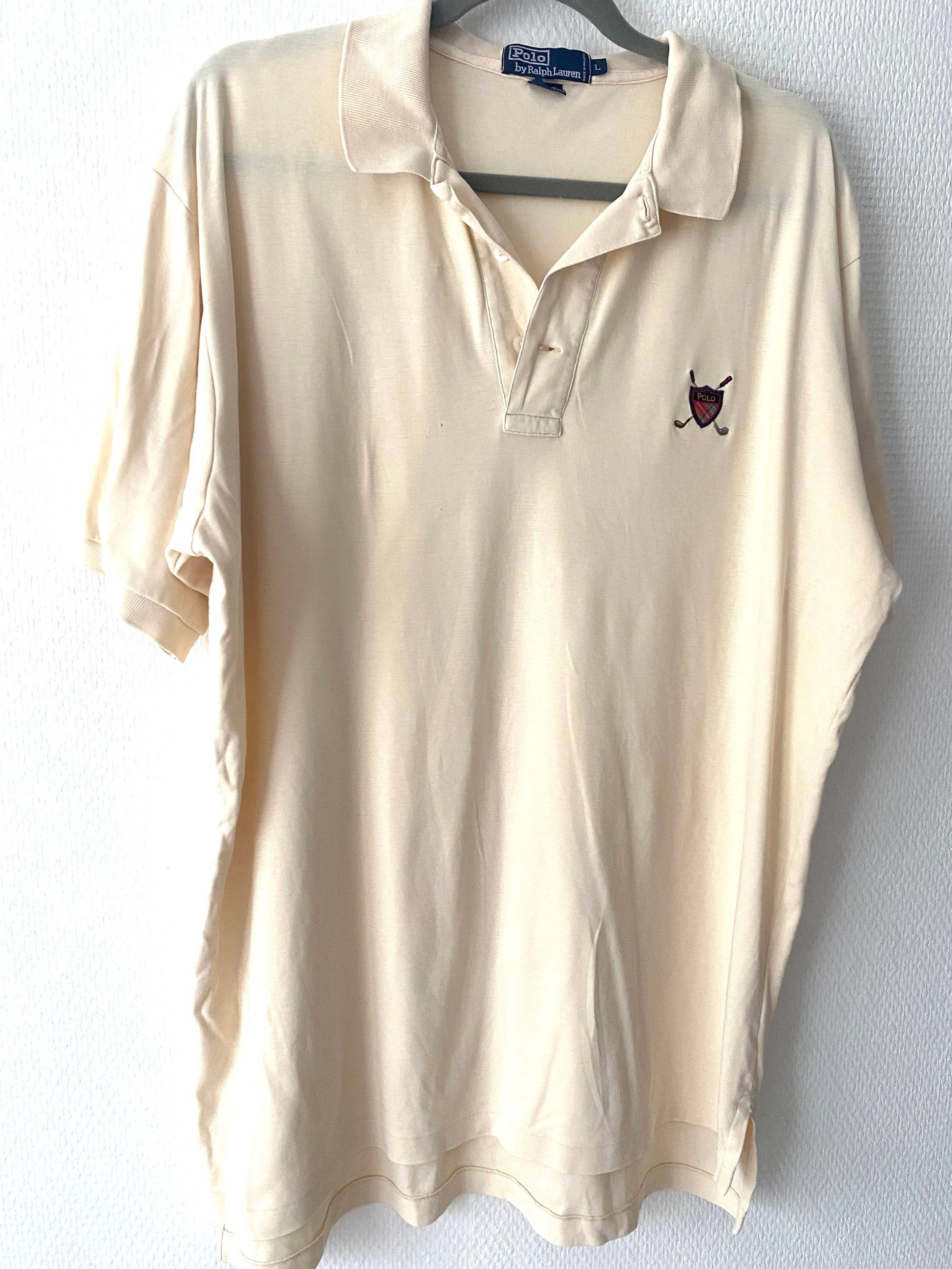 Vends polo de golf Ralph Lauren crème - Taille L