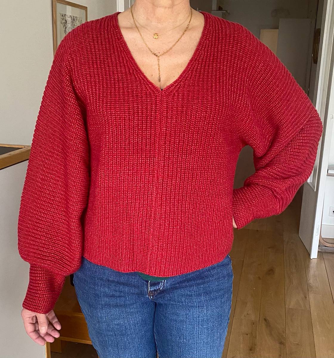 Pull Ralph Lauren décolleté V devant/derrière jamais porté Taille L sur Gens de Confiance