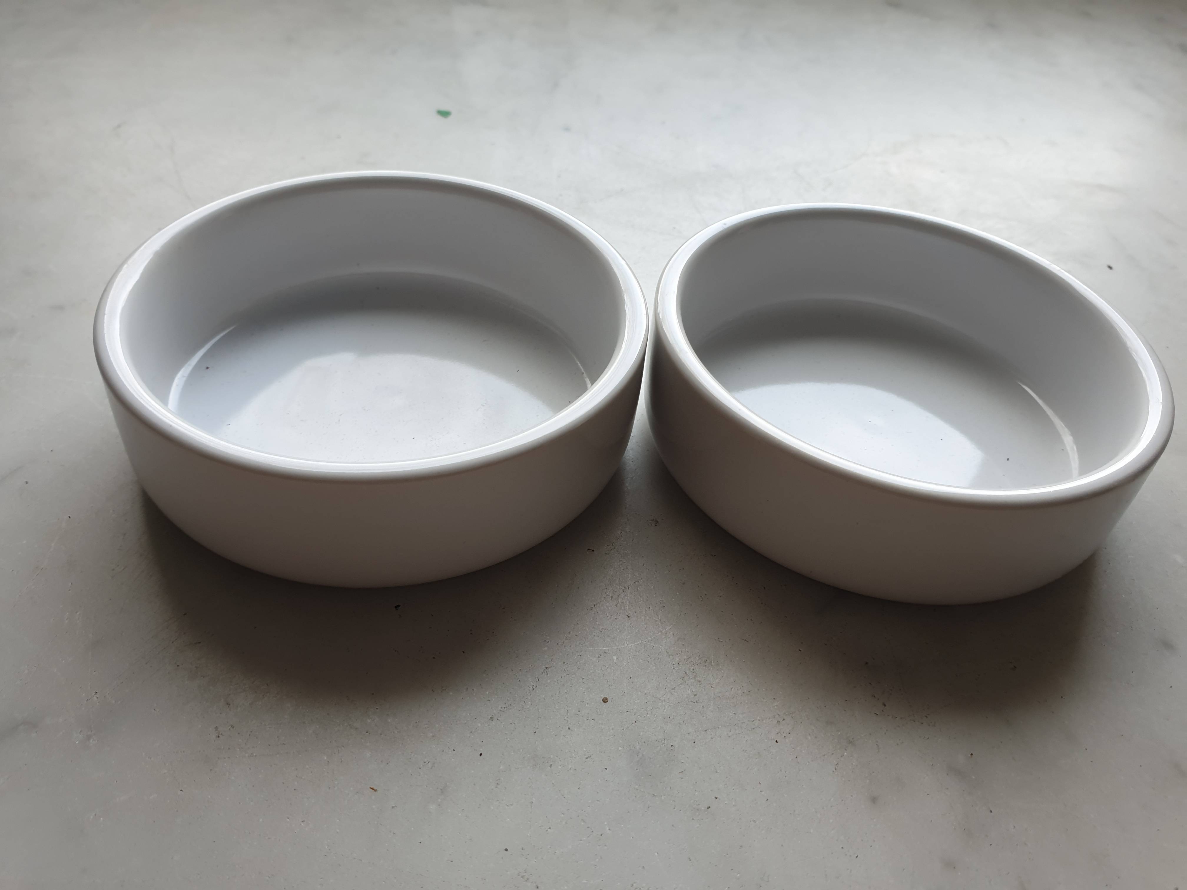 Lot ramequins blanc