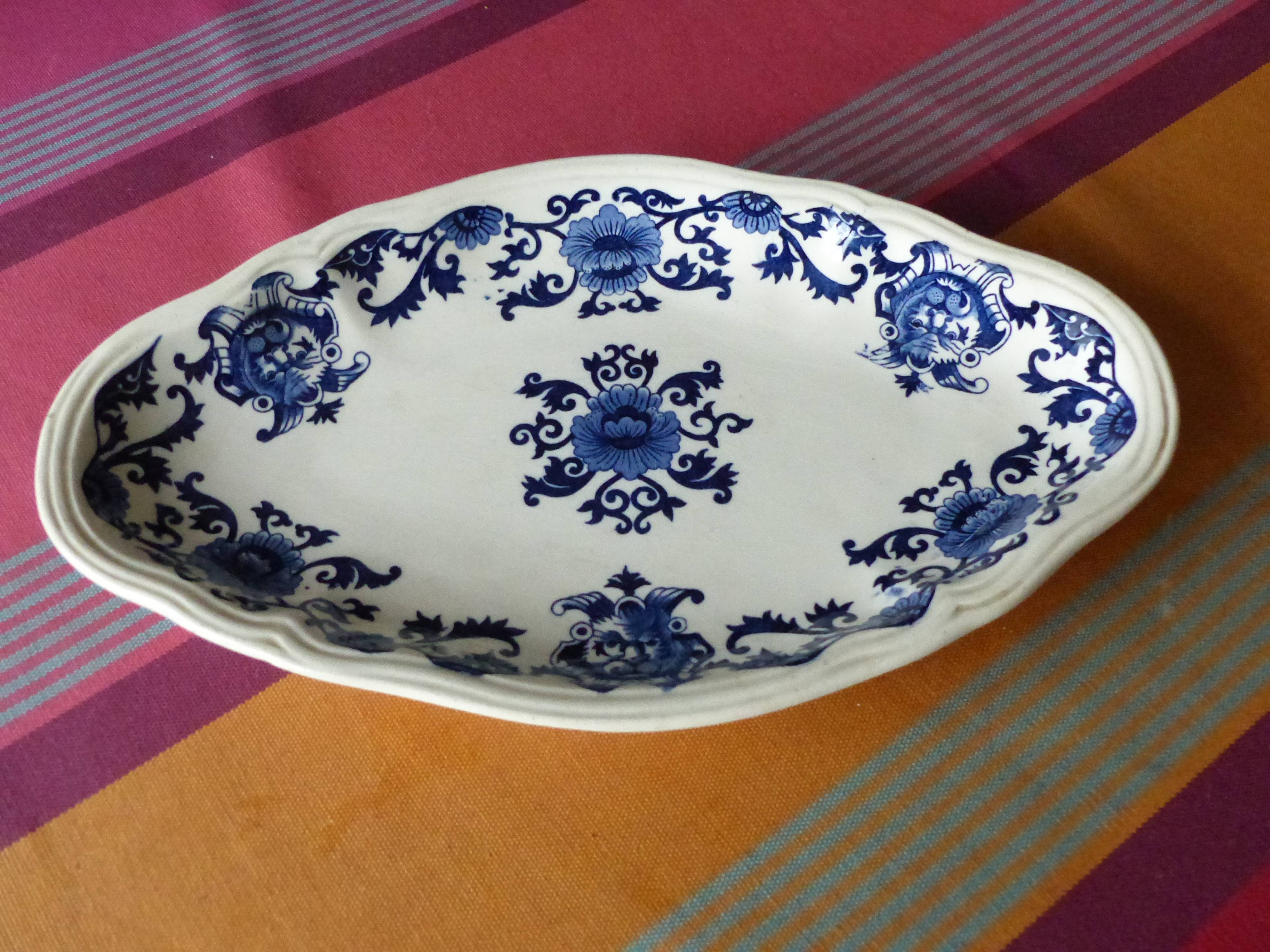 Ravier en faïence Moustiers Longchamps