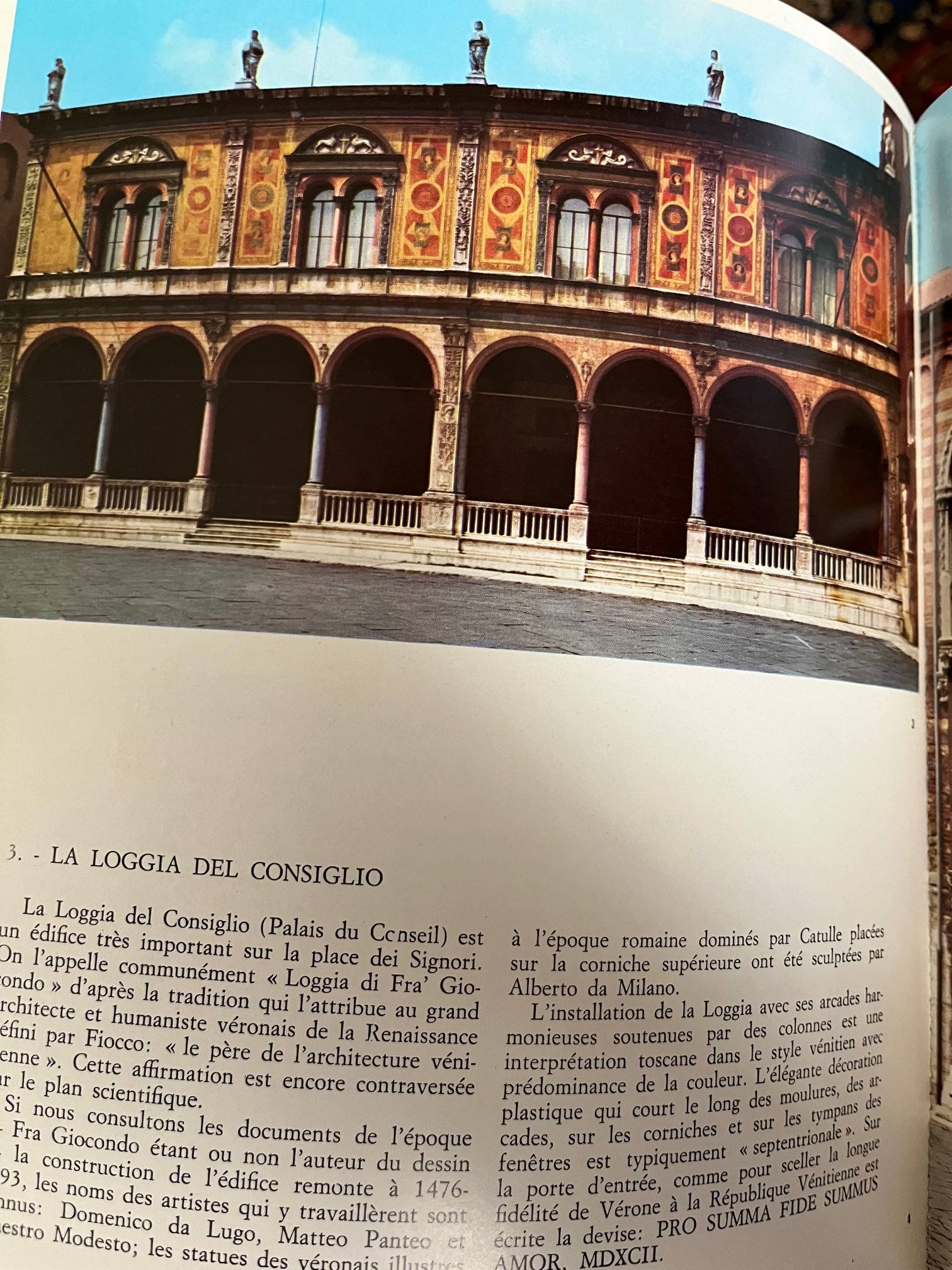 A la recherche de Vérone, Guide touristique