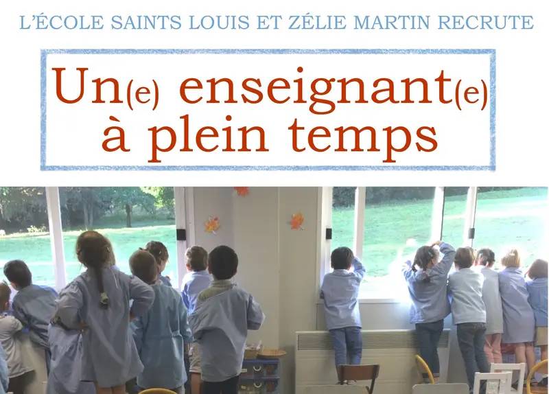 Recrute instituteur H/F à plein temps - Angers
