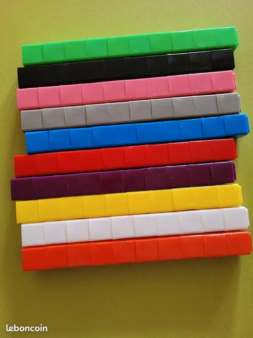 Vends réglettes de calcul en plastique neuves