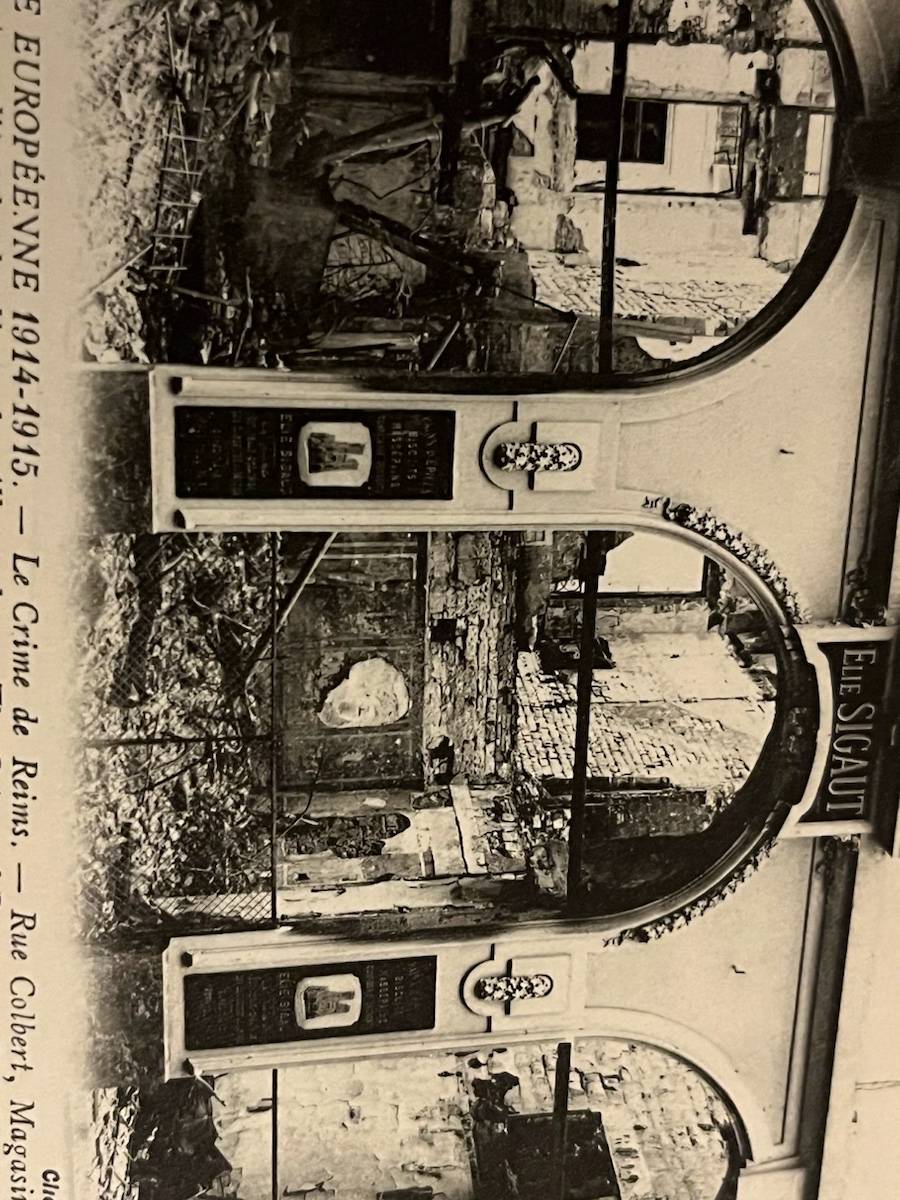 Vends 16 photos des destructions de 1914-1915 à Reims