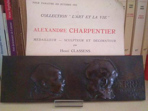 Bas relief bronze Alexandre CHARPENTIER