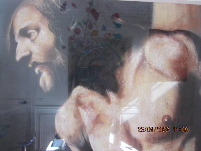 Reproduction au fusain œuvre Le Caravage “la Flagellation”