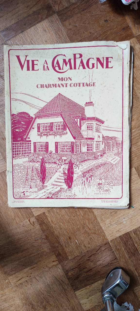 Vends revue ancienne "Vie à la campagne - Mon charmant cottage" (1927)