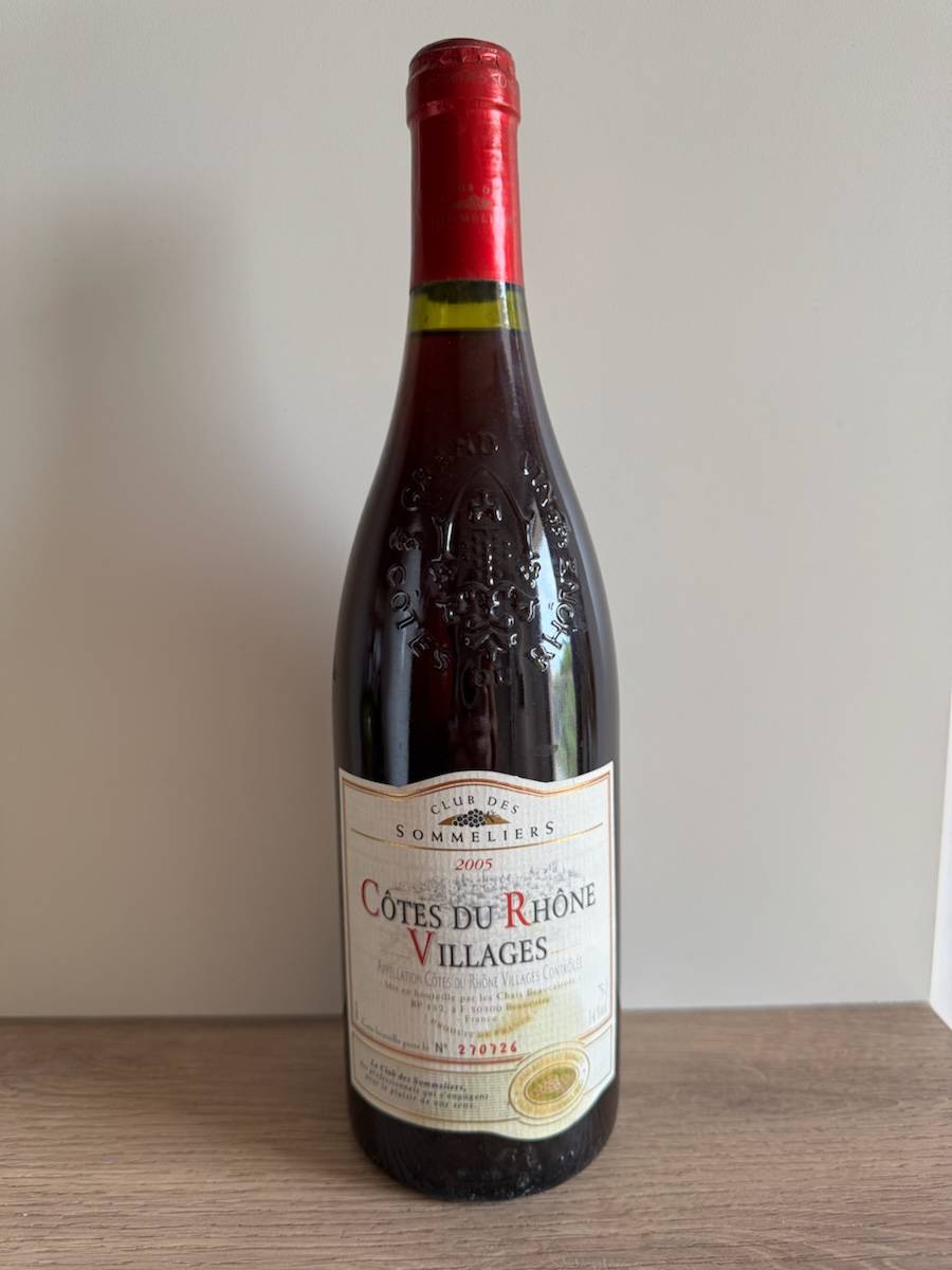 Vin rouge Côtes du Rhône Villages