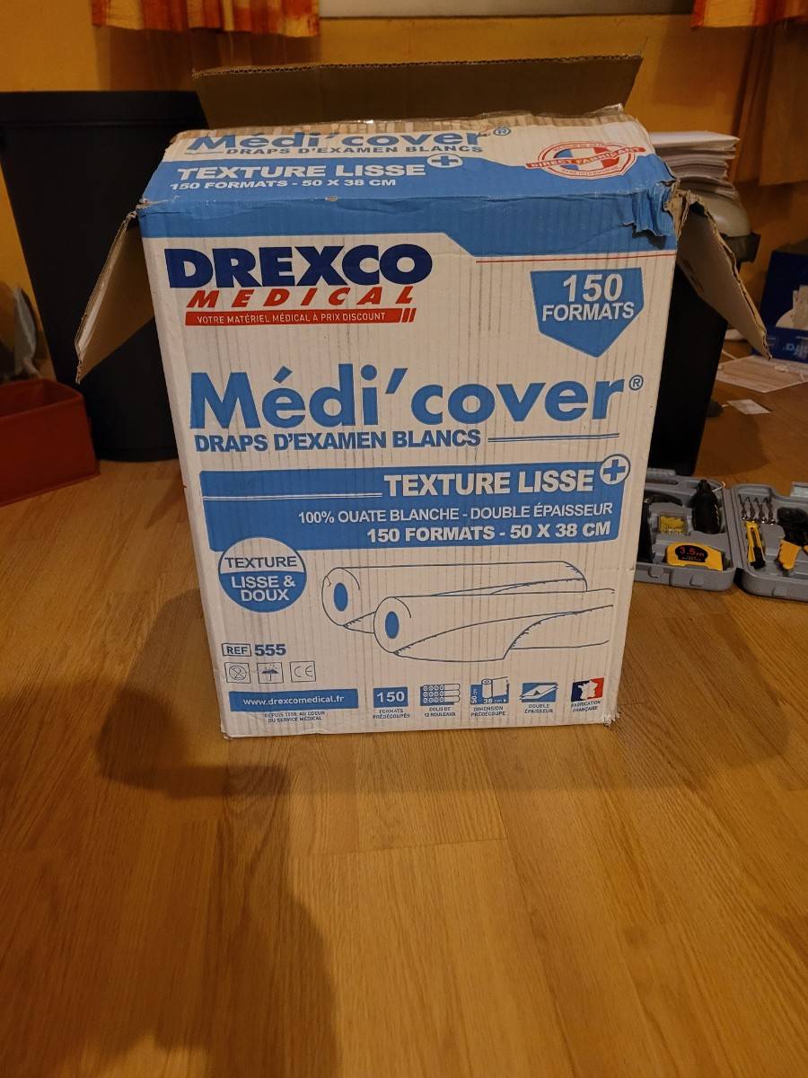 10 Rouleaux draps d’examen 150 formats 50x38