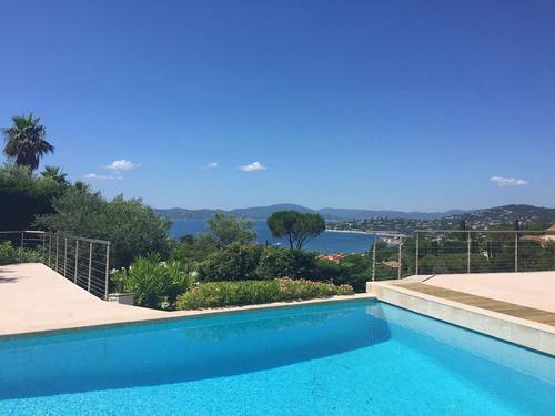 Loue Ste Maxime (83) superbe villa - 5 chambres 10 couchages - vue mer piscine