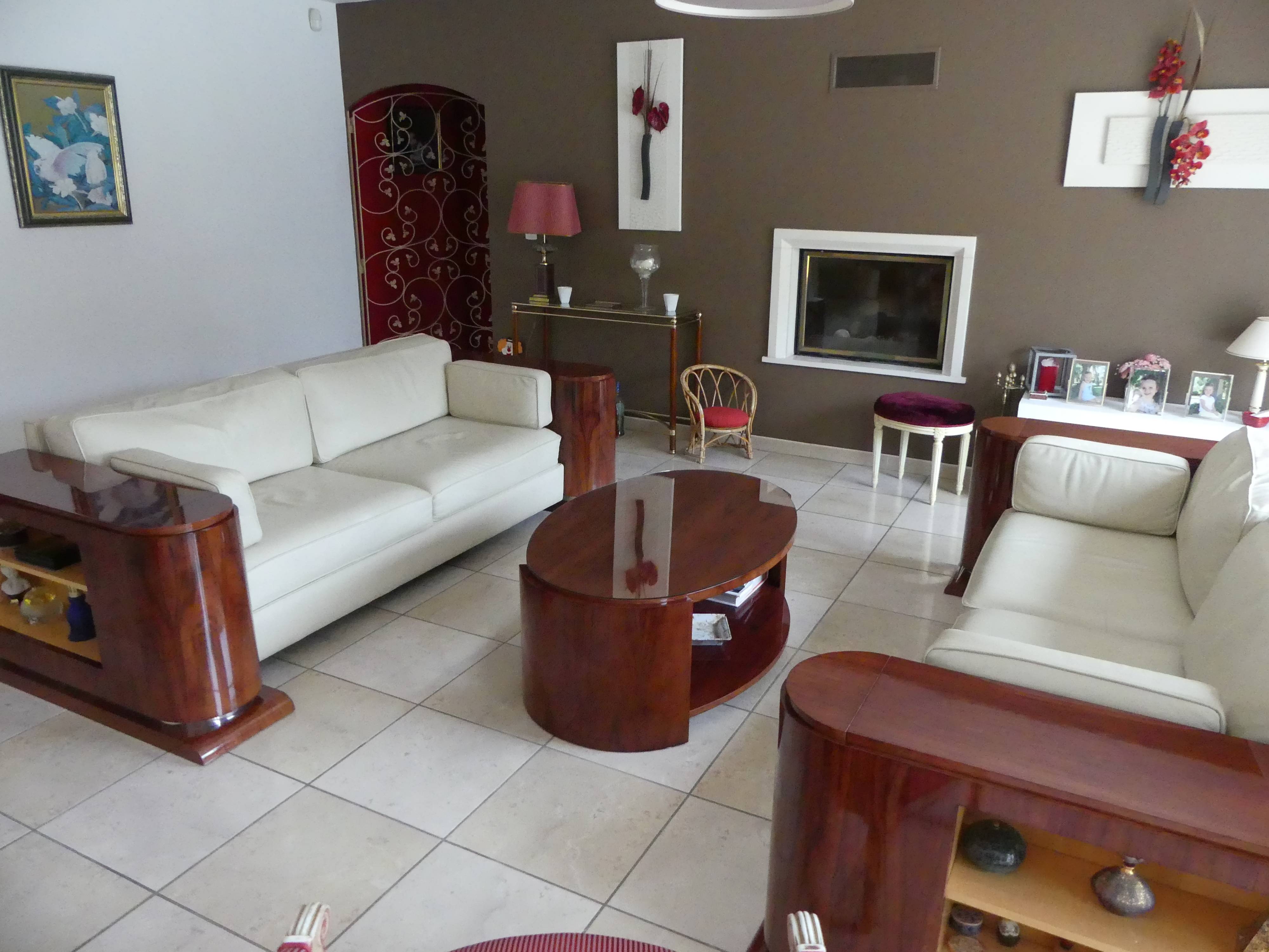 Salon complet (canapés et table basse) style art déco