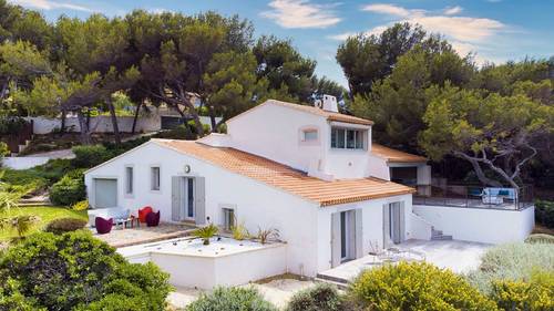 Loue villa 8 couchages avec vue mer, piscine chauffée, clim - Sanary-sur-Mer (83)